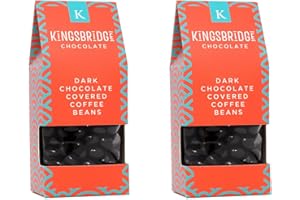 Kingsbridge Chocolate-covered Coffee Bean Snack Bites, 2 x 200g Upright Boxes | Ideal Treat, Chocolate Gift, Perfect To Graze On