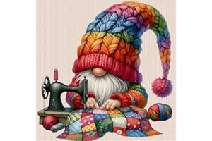 Generisch Wichtel Stickpackungen Kreuzstich Set Vorgedruckt Erwachsene Anfanger Kreuzstich Stickerei Starter Set DIY Stickbild Handwerk 11CT Geschenk Heimdekoration 45×45cm-#1