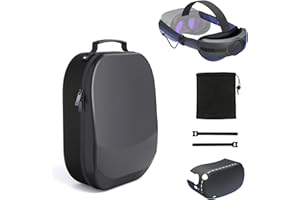 Aubika 3 en 1 Accesorios para Meta Quest 2, Incluyendo la Correa Elite, la Funda de Transporte, la Carcasa Protectora etc, Accesorios Compatibles con Oculus Quest 2