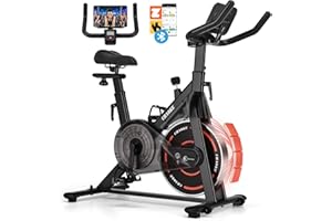 CHAOKE Exercise Bike (2025) – Indoor Cycling Bike for Home Fitness, Ultra-Quiet Magnetic Resistance, Large Tablet Holder, Comfortable Seat, LCD Display, Strength Training