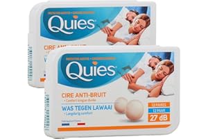 Quies - Boules Quies de Protection Auditive à la Cire Naturelle - Lot de 2 Boites de 24 Boules