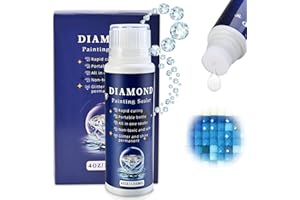 Cieex Juego de Sellador de Pintura de Diamante, Diamond Painting Accesorios, Protección Transparente para Fijar y Sellar Diamantes (120 ml)