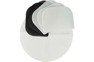 vhbw 3X Filtro de Humo de Grasa, 3X Filtro de carbón, 6X Filtro Papel Compatible con DeLonghi Serie D8 freidora - Set de Filtro de 12 uds.