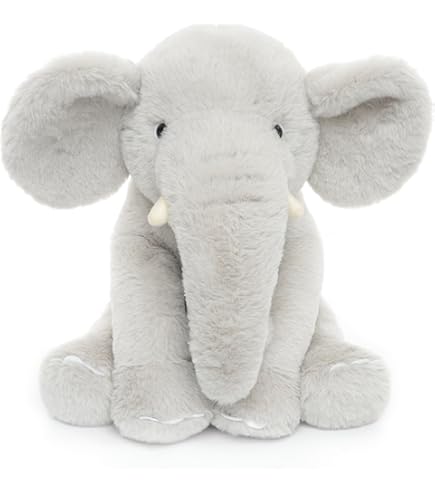 Cuscino Elefante peluche Grigio • Mio Peluche