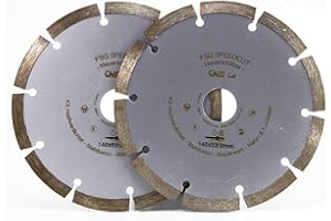QDWQ-US ChilliCut Mauerschlitzer - Premium Diamant Trennscheiben für Mauerschlitzfräsen/Mauernutfräsen Ø 140 mm - 2 Stück