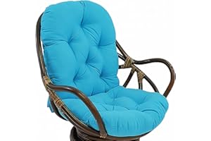 JIcloun CojíN de BalancíN Giratorio, Cojín para Silla Mecedora giratoria, Cojines de Silla de JardíN para Exteriores, Alfombrilla de Asiento CojíN de Mecedora Grueso para Interiores,O