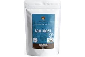 Brown Bear Cool Brazil Kawa mielona, Swiss Water Decaf, 227 g Kawa bezkofeinowa, 5% sprzedaży jest wysyłana do instytucji non-profit Free the Bears