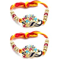 To The Nines Elegant Rakhi for Beloved Brother (PACK OF 2)