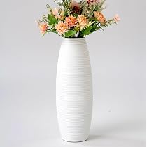 Decorazione Casa Stile Scandinavo Set Di 3 Vasi In Ceramica Bianca - Stile Nordic Per Fiori Secchi E Pampa Set Vasi Nordic Per Fiori Secchi E Erba Pampa - 7