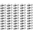 50 Stück Vorhangclips Edelstahl + 10m Wäscheleine - Multifunktional