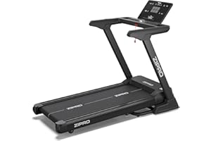 Bieżnia Elektryczna ZIPRO Sigma do 20 km/h Profesjonalna Bieżnia Domowa Składana z Regulacją Nachylenia i Amortyzacją Kompatybilna z Aplikacją Fitness Fitshow, Monitor Tętna