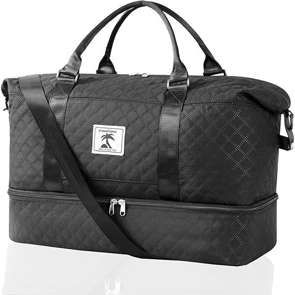 Borsone Da Viaggio Con Scomparto Scarpe - 48x23x26 Cm, Nylon Impermeabile, Per Palestra E Weekend - Foto 4