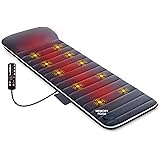 Snailax Memory-Foam Massagematte mit Wärme, Vibrationsmassagematte mit 10 Vibrationsmotoren für Nacken, Rücken, Taille, Beine