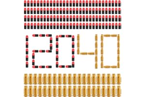 FWHFNB 120 pcs Balles en Mousse Molle,Pistolet Jouet Munitions en Mousse,avec 40 pcs Coque de Balle,Pistolet Jouet Enfant Accessoires,pour Garçons Filles Cadeau Anniversaire (Balle Molle+Coque de Balle)