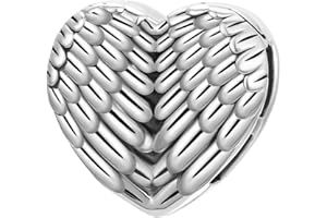 MANHE CHARMS Angel Wings Charms 925 Sterling Silver Clip Charms fits Reflexions Bracelet for Women