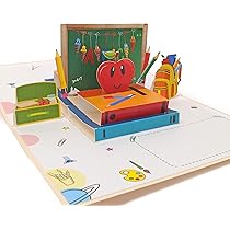 3D Pop-Up Einschulungskarte ABC Design - Glückwunschkarte Zum Schulanfang