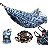 NATUREFUN Amaca da Campeggio per Viaggi Ultraleggeri | capacità di carico 300 kg, (275 x 140 cm) Asciugatura Rapida Antirughe