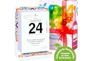 IL CALENDARIO POSITIVO Calendario Positivo 2026 Motivazionale | Da Tavolo con Supporto Mandala | Affronta le Giornate col Sorriso ed un Pensiero filosofico | Idea Regalo geniale | Dimensioni 12x17x5,5 | Luxury Pack