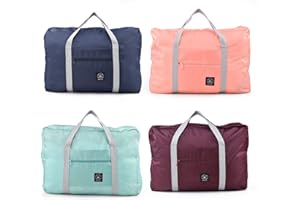 NANAOUS Sac de Voyage en Toile pour Week-End - Sac fourre-Tout de Plage léger et imperméable - Pliable - Sac de Transport en bandoulière