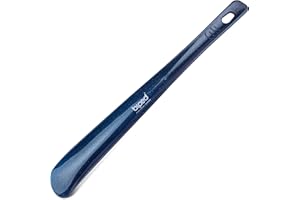 DIE SCHUHANZIEHER Calzador plastico 35 cm con agujero para colgar z1555(oropel-azul oscuro)