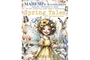 MAREMI'S Illustrationi Collage Ephemera & more for art journaling, mixed media & cardmaking SPRING TALES & backgrounds: 500+ Seasonal Images