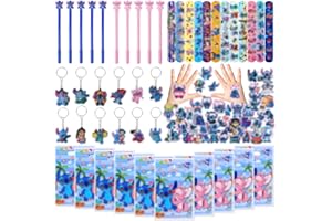PIANOCEAN 94PCS Kindergeburtstag Gastgeschenke mit Slap Armband, Schlüsselanhänger, Aufkleber, Stift und Geschenktüte, Geschenke Kindergeburtstag Mitgebsel, Party Kleine Geschenke Give Aways Jungen Mädchen