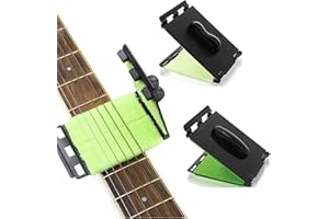 YREYBN 2 Pack Guitar Accessories gifts,Guitar Cleaning Kit Guitar Cleaner Guitar String Cleaner Fingerboard Cleaner Suitable for Violin Guitar Cleaning Strings and Fingerboard (Light Green * Dark Green)