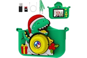 MYSTILUCK Appareil Photo Enfants, Cam&#xE9;ra Num&#xE9;rique HD 1080P avec &#xC9;cran 2,0&quot; &amp; Carte 32 Go, Jouet Appareil Photo pour Gar&#xE7;ons &amp; Filles, Enfants 3-12 Ans No&#xEB;l &amp; Anniversaire