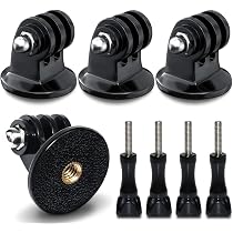 2 Stück Stativ Adapter – 360° Drehbar, 1/4 Zoll Gewinde, Aus Aluminium – Inkl. 2 Schraubenschlüsseln – Für GoPro, DJI Osmo, Xiaomi & Action-Kameras 2 Stück Stativ Adapter – 360° Drehbar, 1/4 Zoll Gewinde, Aus Aluminium – Inkl. 2 Schraubenschlüsseln – Für GoPro, DJI Osmo, Xiaomi & Action-Kameras