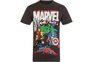 Marvel Comics Mens T-Shirt Character Iron Man Thor Official Gift