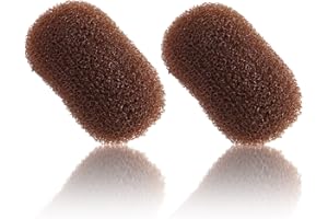 GOLSHINE Hair Bump 2Pcs Volume Base, Pad, Styling Accessories, Clip Inserts for Women Lady Girls Thin Hair, Fluffy Maker, Coffee