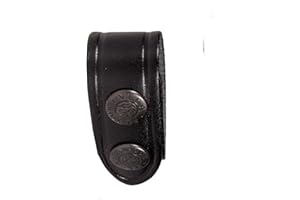 Patton Distanziale Vega Holster 1V00 Asola Singola in Pelle per Cinturone Nero Brunito