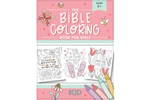 The Bible Coloring Book for Girls: Color 40 Cute Designs of Inspirational Verses & Christian Artwork