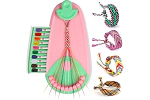 TACOPET Kit per Braccialetti Ragazza, Braccialetti Amicizia Bambini 5-12 Anni, Kit Artigianali Bracciali Intrecciati Tessuto Braccialetto Fai da Te, Idee Regalo Bambina 6 7 8 9 10 11 12 Anni Compleanno