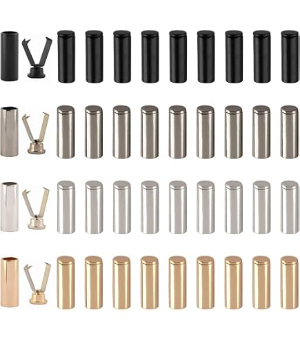 Arrêts De Cordon Plastique - Lot De 10, 11x16 Mm, Pour Cordons De 3-4 Mm, Blanc