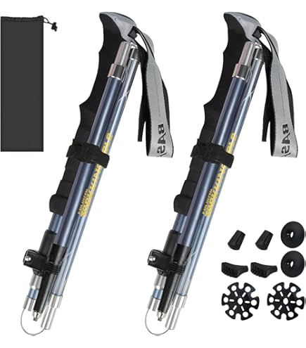 Ultraléger 292g Bâtons De Marche Télescopiques ALPIN LOACKER - Aluminium Ultraléger 105-135cm Avec Accessoires Bâtons Randonnée