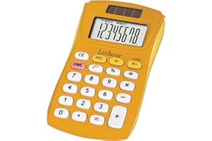 Lexibook - Taschenrechner FRUITIES®, 8 Ziffern, 4 Operationen, Grund- und erweiterte Funktionen, Solar- und Batteriebetrieb, Gelb, C208D