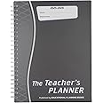 Educational Planning Books - The Teachers Planner Wirobound 2025-26 | A5 Teacher Planner & Academic Diary, Page-a-Day Teacher Notebook in 6 Periods per Day - Charcoal (TP9-C)