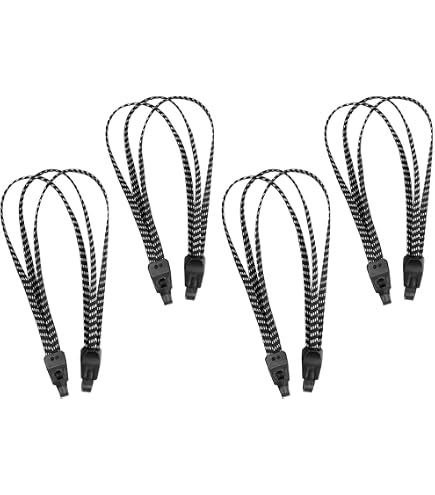 Realjoy 6 Pièces Tendeurs Élastiques Avec Crochets - Tendeur Vélo Porte Bagage 3 En 1, Sangle Élastique Moto Pour Vélos, Motos, Camions Et Transport De Bagages