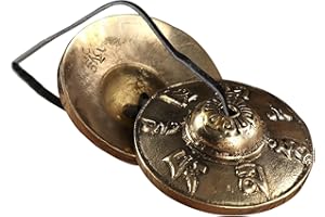 UMLIPOT Nepal Tibetan zimbeln Tingsha Buddhist for Sound Healing Nepalesische Glocken, klangstab, zimbel und doppelte Glocken werden oft als ethnische Instrumente, Meditation und Oper verwendet