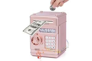 EUTIONHO Caja de Dinero para niños, Caja de Dinero Contraseña Piggy Bank Toy Electronic ATM Mail Monedas Monedas Regalos para niños Billetes automáticos