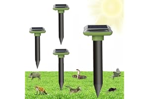 QUEATH Repellente solare per talpe, Dissuasori per Talpe, Repellente per formiche regina per giardino e campeggio, Gopher, Repellente per serpenti talpa, Repellenti per talpe