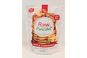 CLEAN FOODS CleanFoods Pancakes Pack 425 g I Préparation pour Raw Pancakes Pomme Cannelle I Glucomannane de Konjac l seulement 21 calories par pancake I préparation en 2 minutes