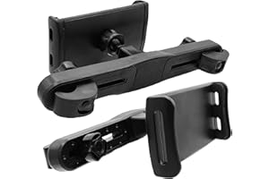 AAJ Stretchable Car Tablet Holder-Car Headrest Tablet Mount Holder-Rotating Backseat Mount for Kids-Tablet Car Mount-Universal 360° Rotating Car Seat Stand Cradle for All 4-11" Devices