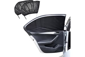 AOMAIGAD Pare-Soleil Voiture Bébé,2 Pièces Chaussette Voiture par Soleil, Filet d'ombrage Universel pour Voiture pour Enfants pour Bloquer Les moustiques, la Chaleur et Les Rayons UV