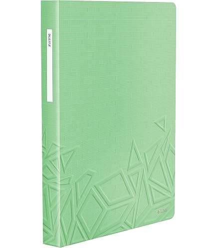 Leitz WOW Reliure Protège-Documents A4 Jaune – 40 Pochettes Transparentes Mat, 80 Feuilles, Super Résistante Et Stylée