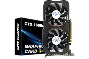 ZER-LON GeForce GTX 1660 Super 6GB Graphics Cards, GDRR6 192Bit PCIE 3.0X16 Computer Gaming Gpu, Dual Freeze Fans Video Card with HDMI/DP/DVI Ports Support 4K and 8K HD