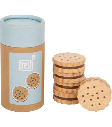 Erzi – Crème De Pâtisserie Coppenrath & Wiese En Bois – 9x9x2,8 Cm – Jouet éducatif Allemand Pour épicerie Et Dînette