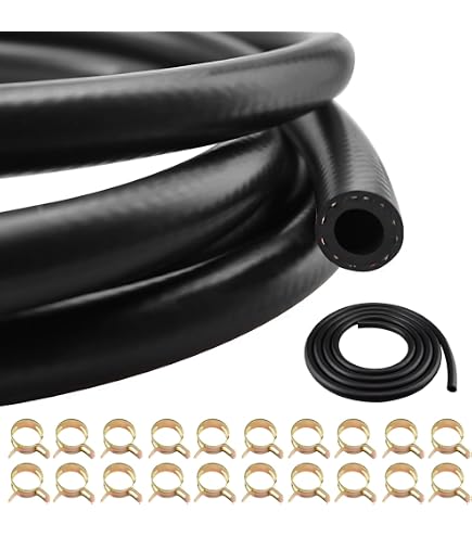 Durite Renforcée Essence Diesel 10m – 8mm Int / 14mm Ext NBR/CR, Résistante Huile, GPL, Carburants, Temp -35°C à +90°C