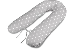 ‎EKM TRADE 180 cm Type V XL Nursing Pillow, Pregnancy Pillow, Positioning Pillow, Side Sleeper Pillow, Handmade, 100% Certified Cotton, Silent, ekmTRADE (1)